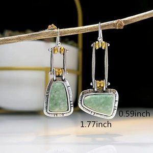 Chic Women 925 Sterling Silver Natural Gemstone Tur